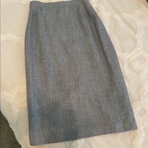 Burberry Classic High Waisted Tweed Skirt